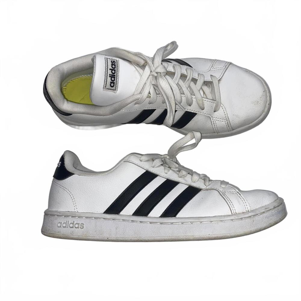adidas Women's White and Black Sneakers
